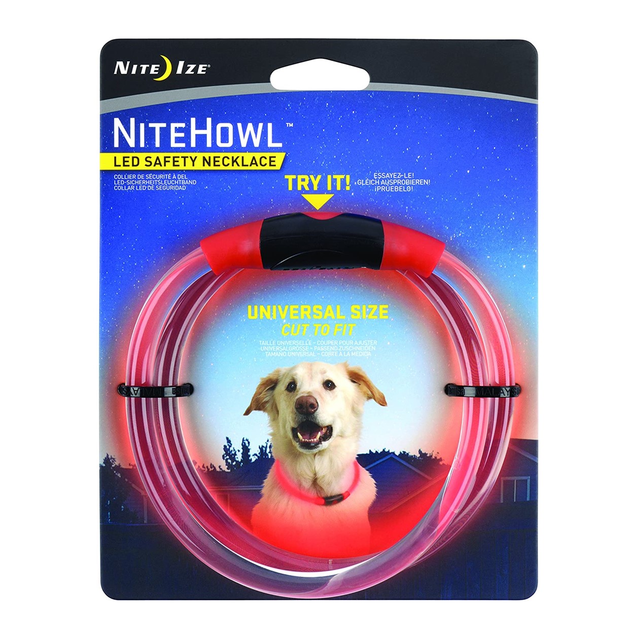 Nite-Ize – NiteHowl LED Safety collare – Rosso